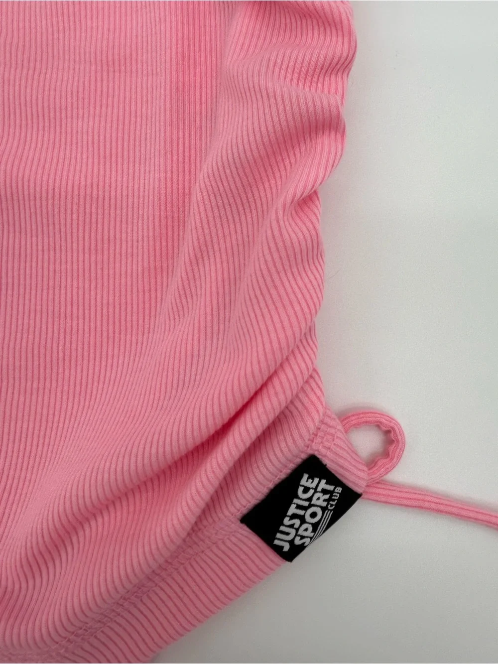 Girls Justice Pink Tank and Lavender Ruched Side Tee Set Size S (7/8)